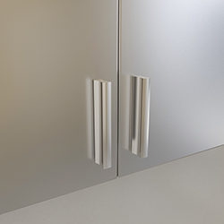 Designer Türknöpfe Chrom Matt River Bild Designer Türknöpfe für Spiegelschränke