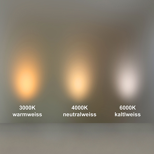 Lichtfarbe des LED-Badspiegels Bild Lichtfarbe