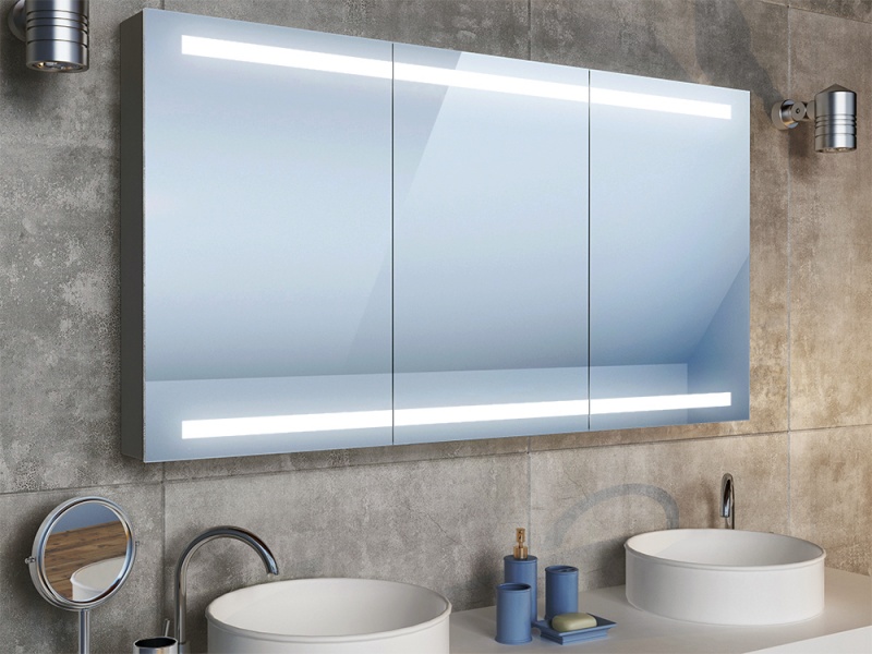 Design Spiegelschrank mit Beleuchtung Sabio