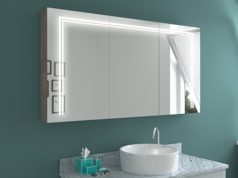 Design Spiegelschrank mit Beleuchtung Ilko