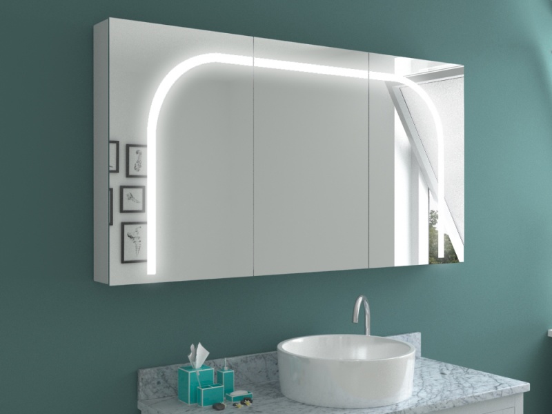 Design Spiegelschrank mit Beleuchtung Kazuha