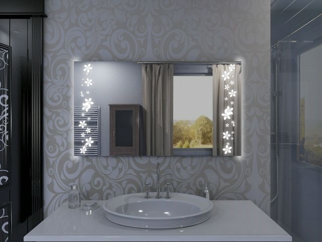 Badspiegel mit LED Beleuchtung Tifur