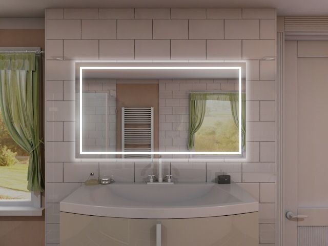 Badspiegel mit LED Beleuchtung - Lien