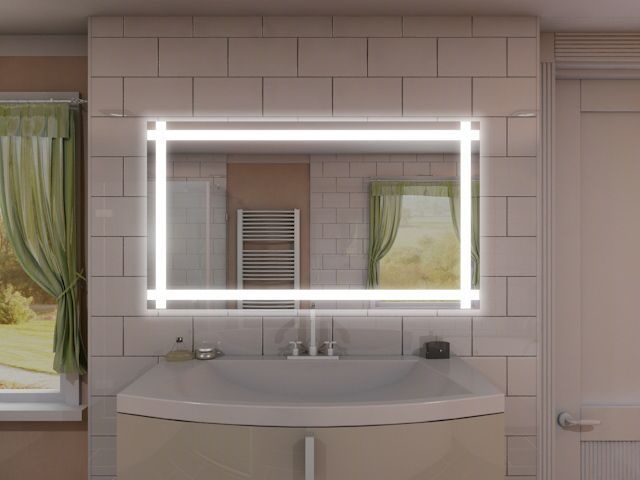 Badspiegel mit LED Beleuchtung - Pian
