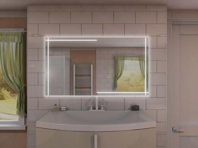 Badspiegel mit LED Beleuchtung - Thien