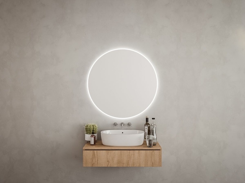 UNIQ Runder Spiegel mit LED-Licht und Saugnapf x10