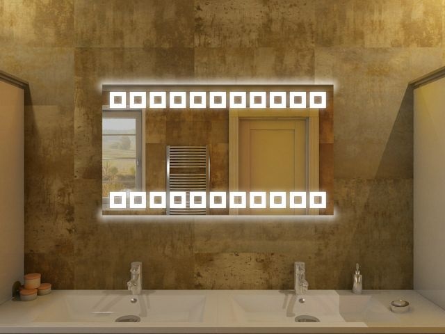 Badspiegel mit LED Beleuchtung - Sina