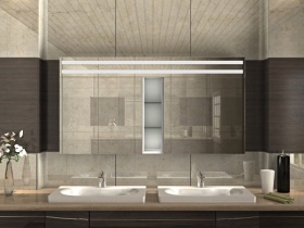 Badezimmer Spiegelschrank mit Beleuchtung Aniko