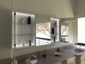 Spiegelschrank Wataru nur INNEN beleuchtet