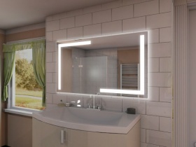 Badspiegel mit LED Beleuchtung - Yamei