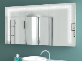 Design Spiegelschrank mit Beleuchtung Akito