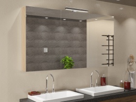 Spiegelschrank Kyara mit Leuchte