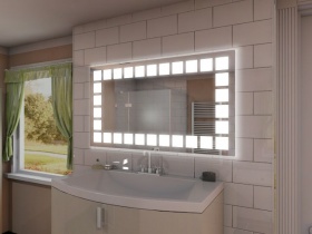 Badspiegel mit LED Beleuchtung - Wina