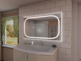 Badspiegel mit LED Beleuchtung - Kaori