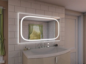 Badspiegel mit LED Beleuchtung - Kaori