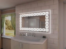 Badspiegel mit LED Beleuchtung - Keyomi