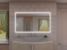 Badspiegel mit LED Steckdose - Sino