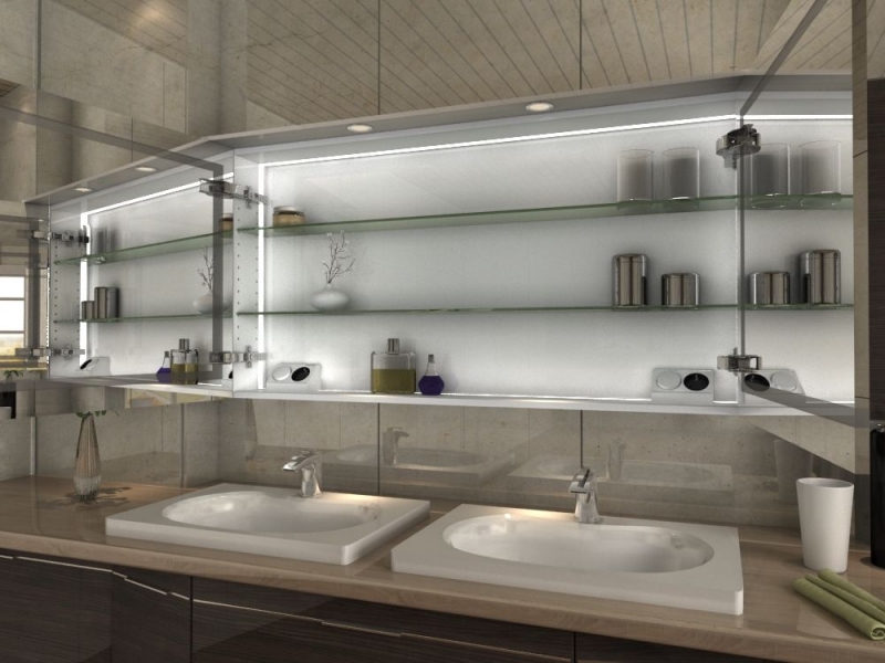 Spiegelschrank Yuki ist unser Einbauspiegelschrank des Monats August